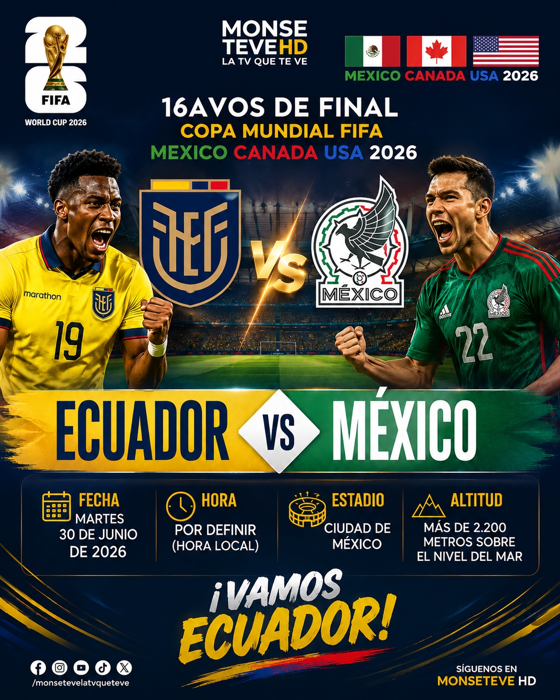 Ecuador vs México: confirmado el duelo de octavos del Mundial