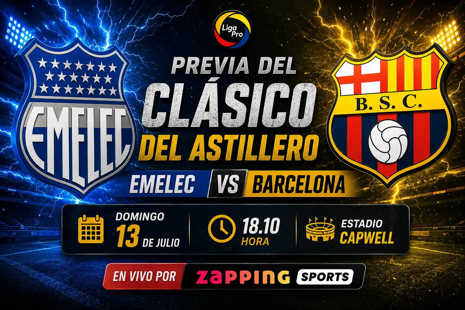 Clásico del Astillero: Barcelona domina a Emelec