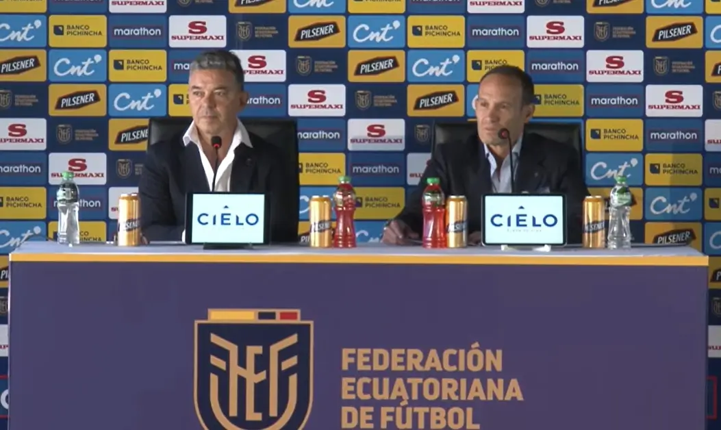 Francisco Egas presenta a Marcelo Gallardo como nuevo DT de Ecuador